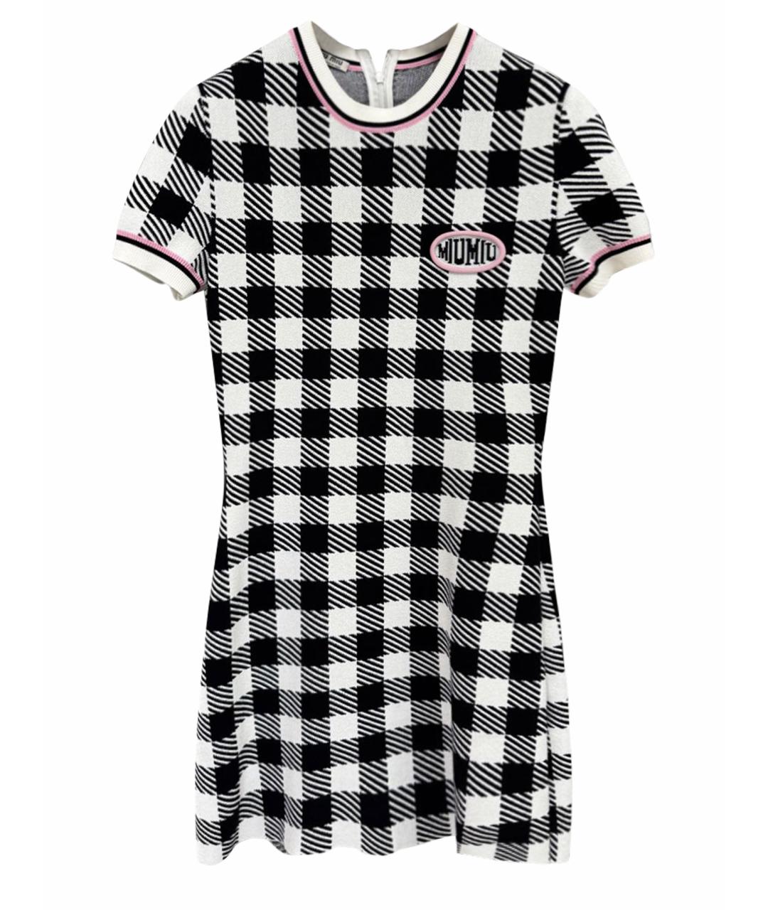 MIU MIU Белое хлопковое повседневное платье, фото 1