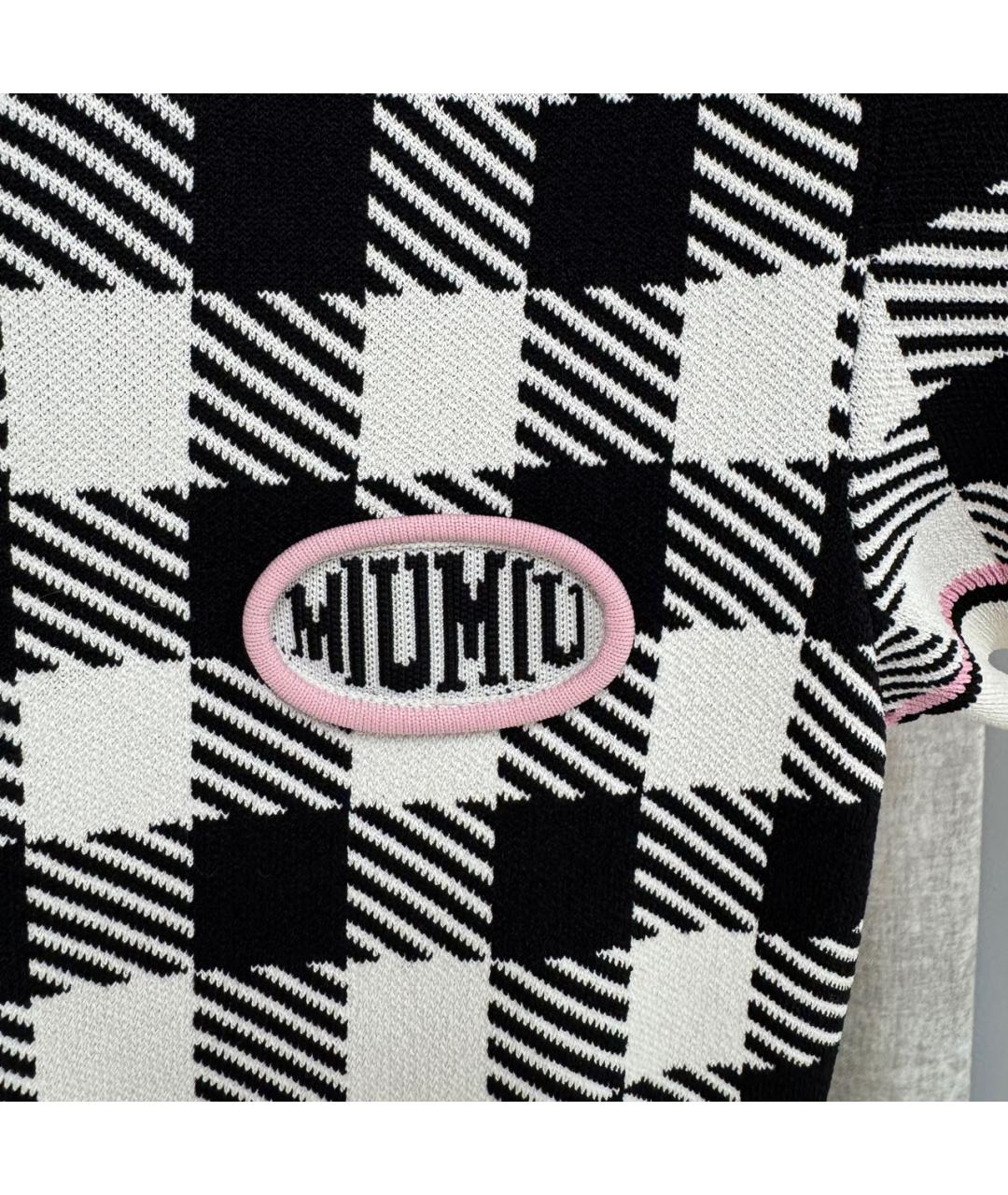 MIU MIU Белое хлопковое повседневное платье, фото 4