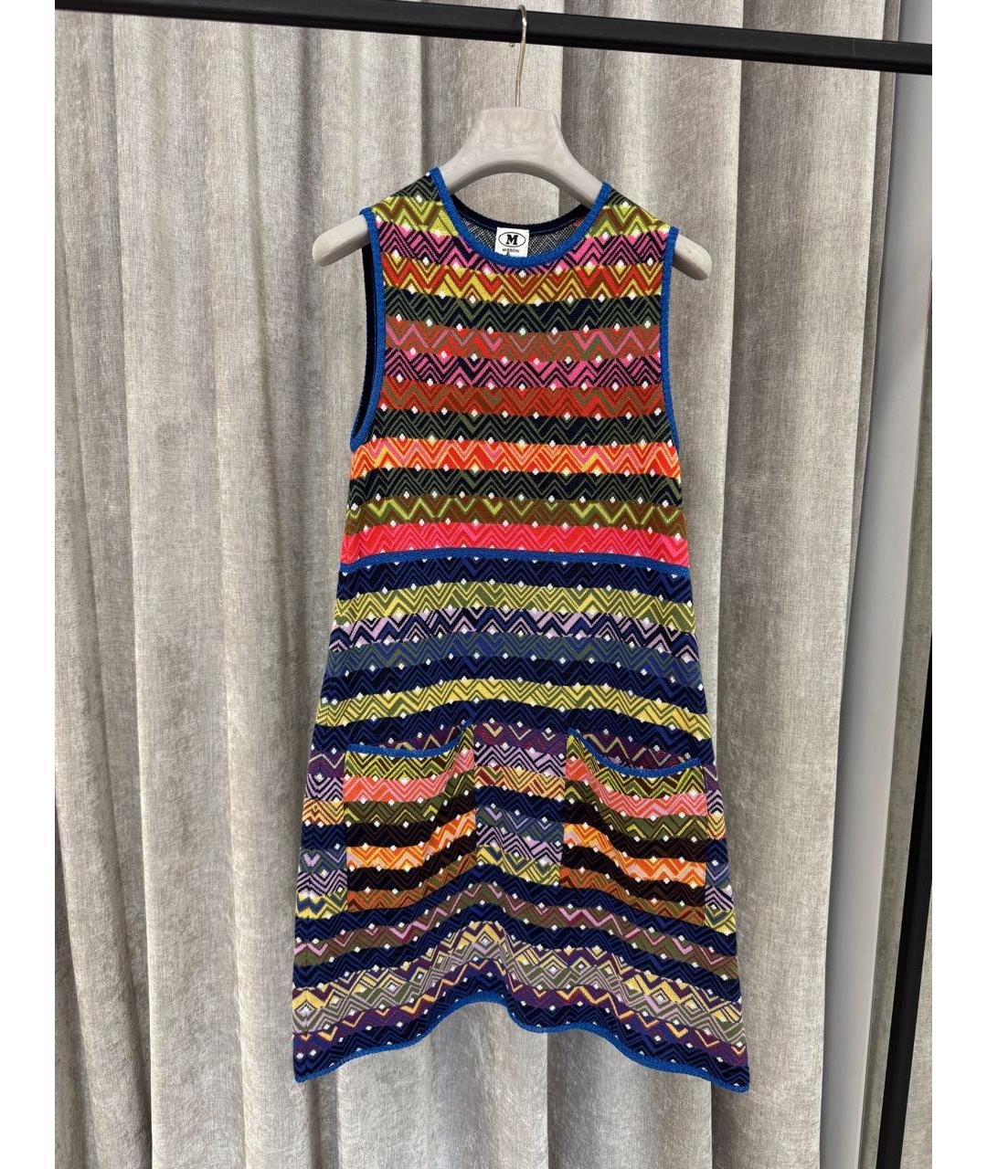 MISSONI Мульти хлопковое повседневное платье, фото 5