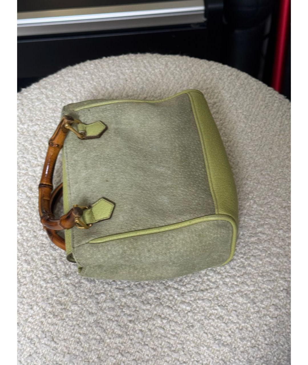 GUCCI Зеленая кожаная сумка через плечо, фото 2