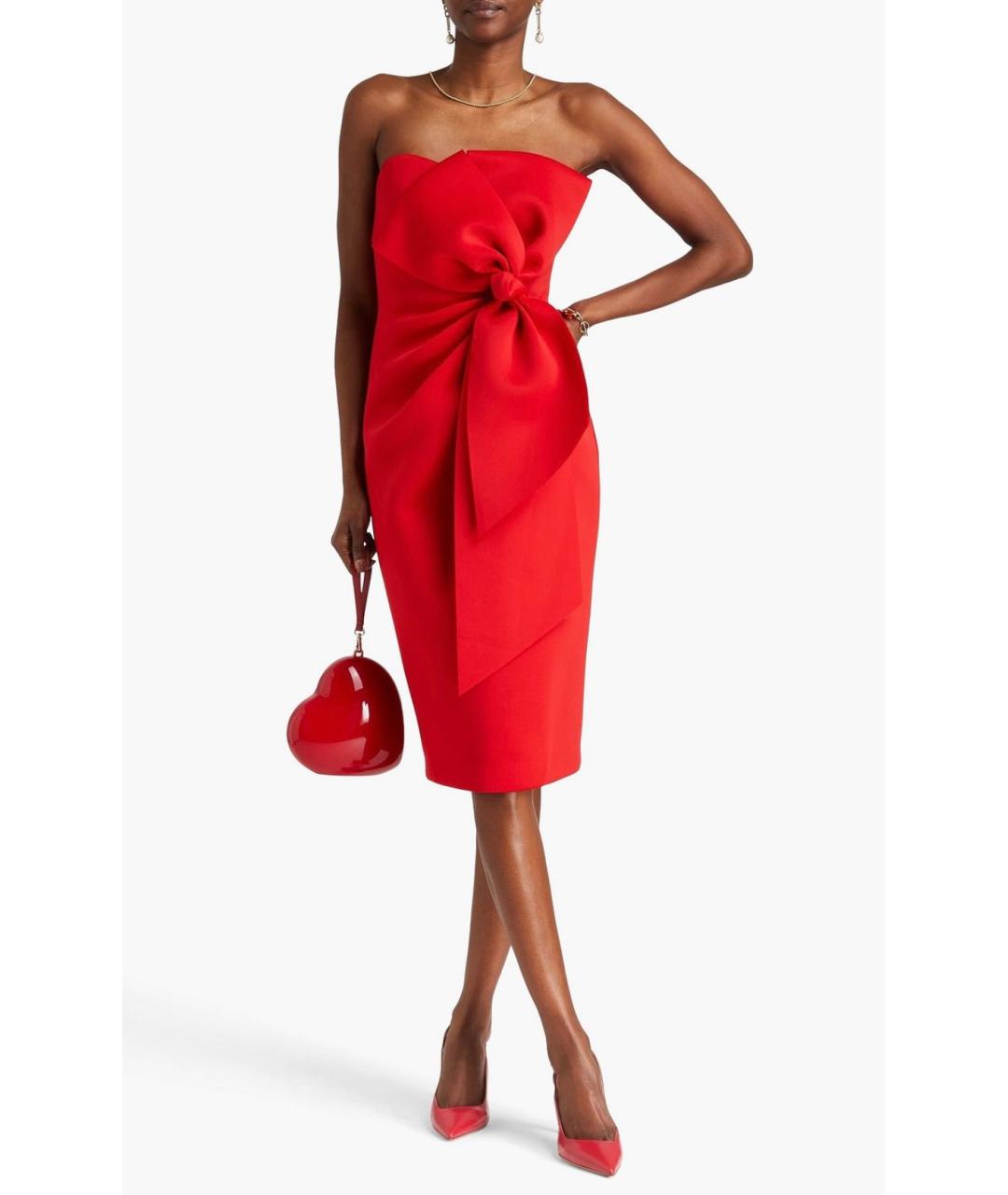 BADGLEY MISCHKA Красное коктейльное платье, фото 2