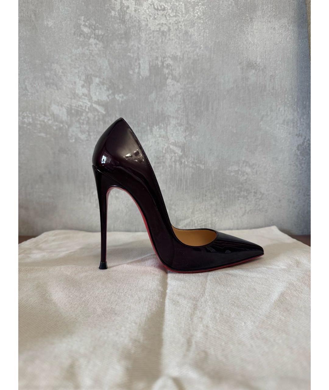 CHRISTIAN LOUBOUTIN Черные туфли из лакированной кожи, фото 7