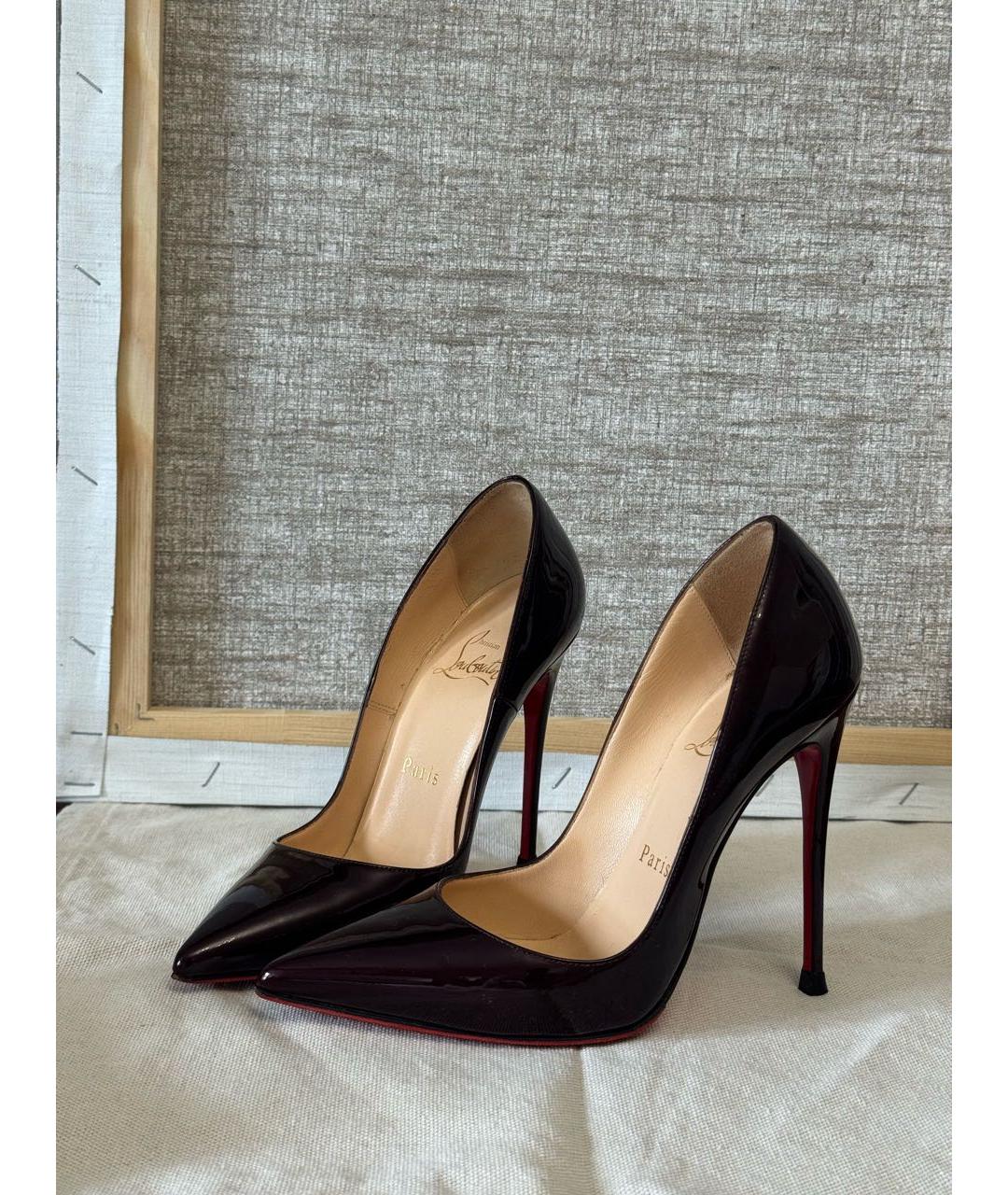 CHRISTIAN LOUBOUTIN Черные туфли из лакированной кожи, фото 5