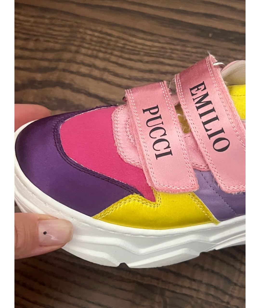 EMILIO PUCCI Мульти текстильные кеды, фото 2