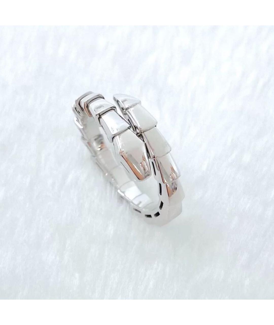 BVLGARI Белое кольцо из белого золота, фото 7