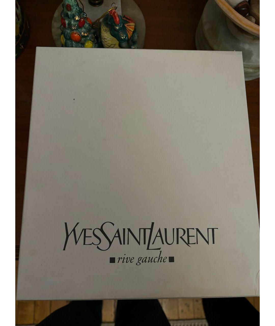 SAINT LAURENT Черные туфли из лакированной кожи, фото 8