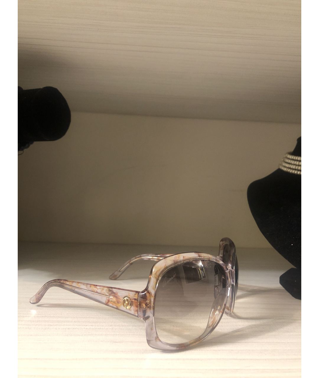GUCCI Пластиковые солнцезащитные очки, фото 2