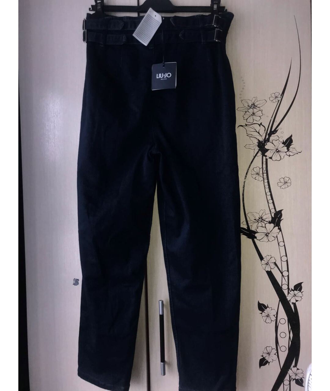 LIU JO Темно-синие прямые джинсы, фото 2