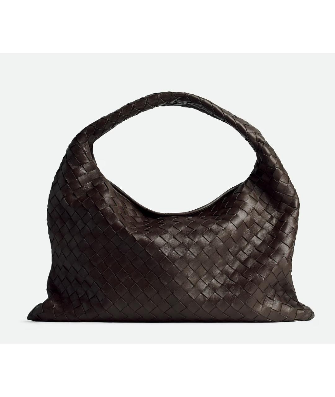 BOTTEGA VENETA Коричневая кожаная сумка через плечо, фото 7