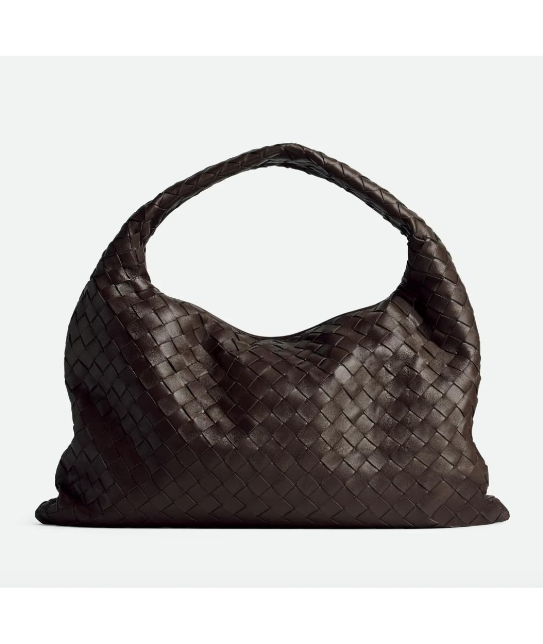 BOTTEGA VENETA Коричневая кожаная сумка через плечо, фото 6