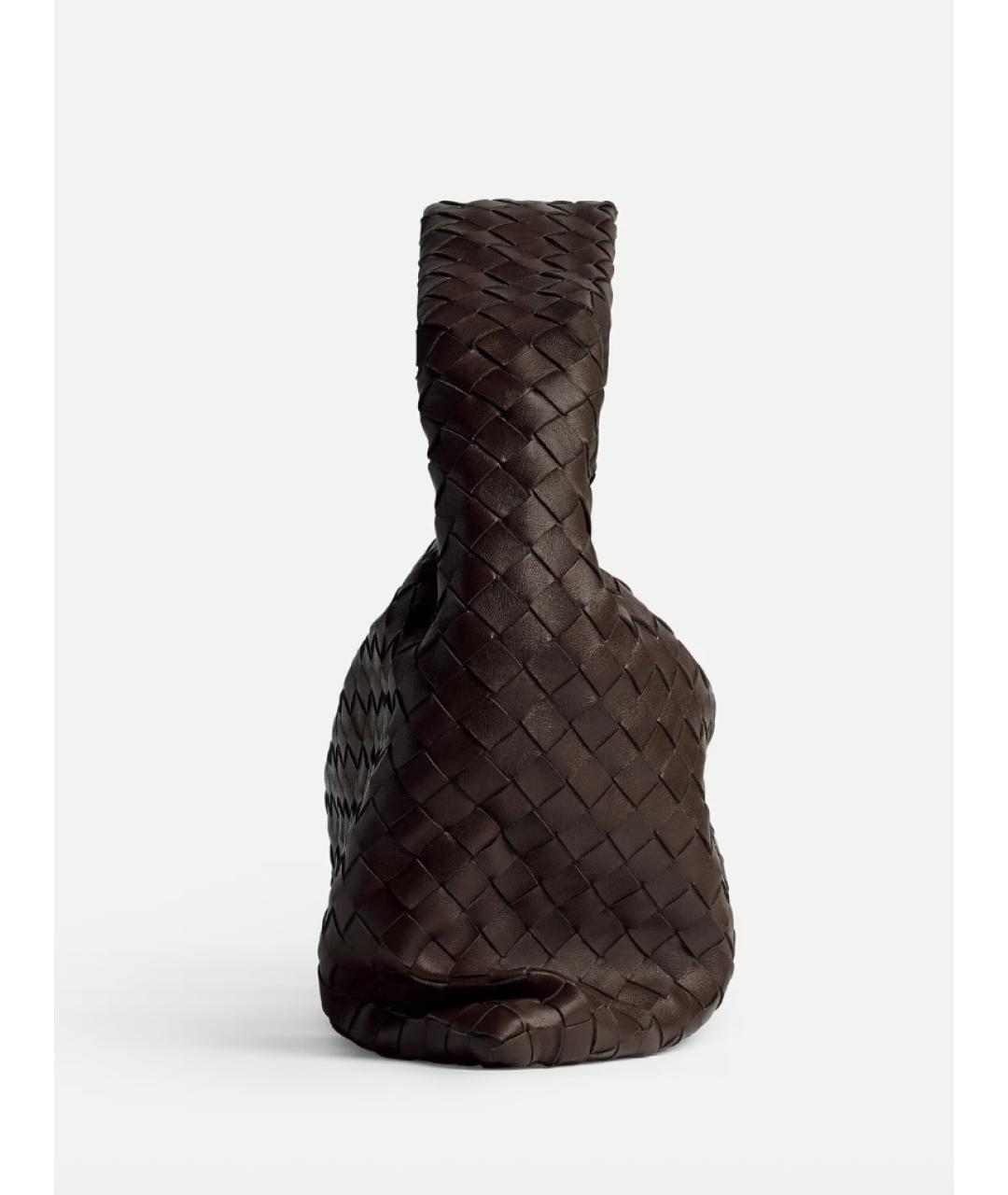 BOTTEGA VENETA Коричневая кожаная сумка через плечо, фото 4