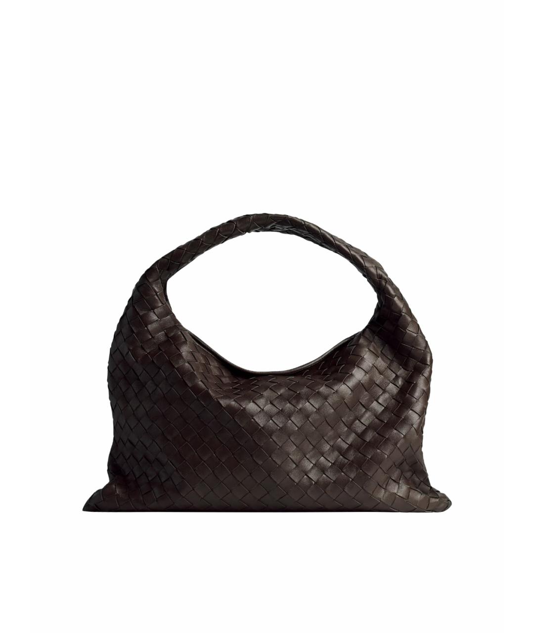 BOTTEGA VENETA Коричневая кожаная сумка через плечо, фото 1