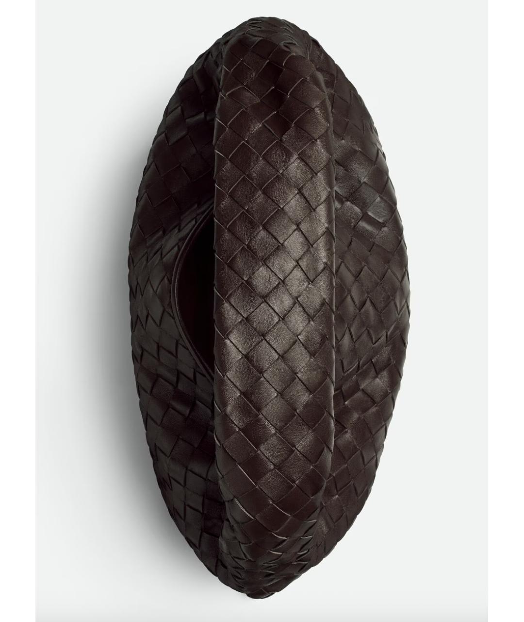 BOTTEGA VENETA Коричневая кожаная сумка через плечо, фото 3