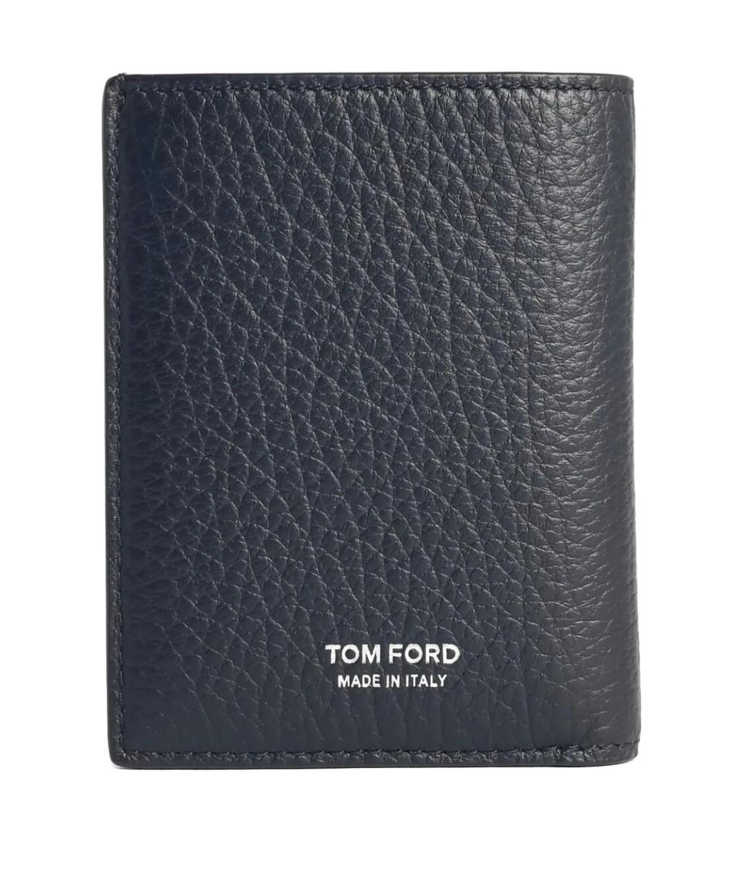 TOM FORD Черный кожаный кардхолдер, фото 1