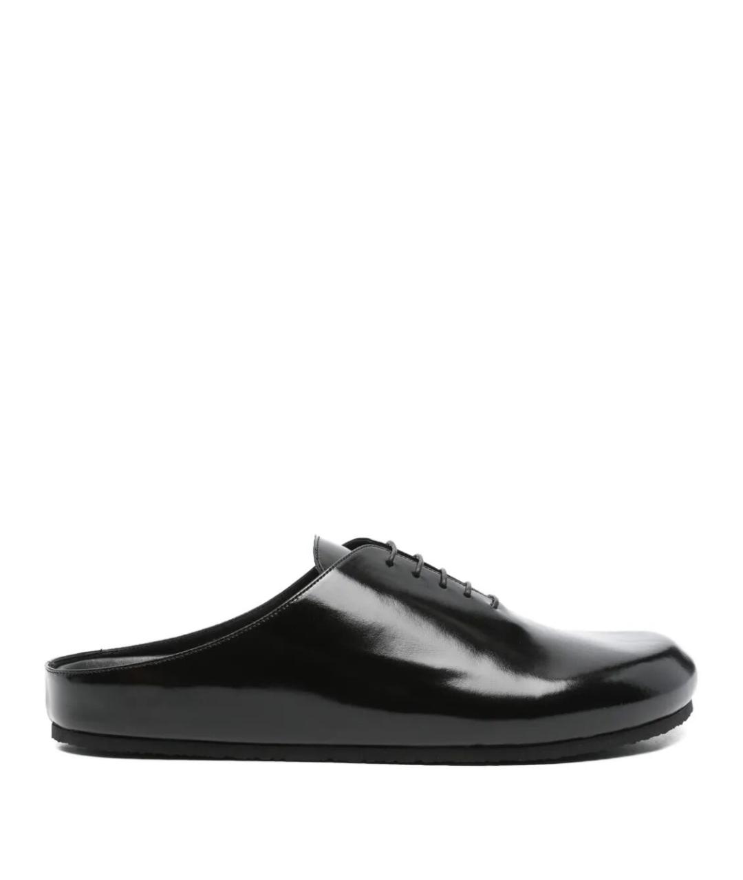 JACQUEMUS Черные кожаные лоферы, фото 1