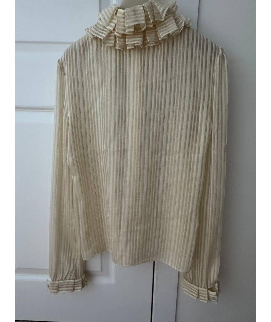 SAINT LAURENT Шелковая блузы, фото 5