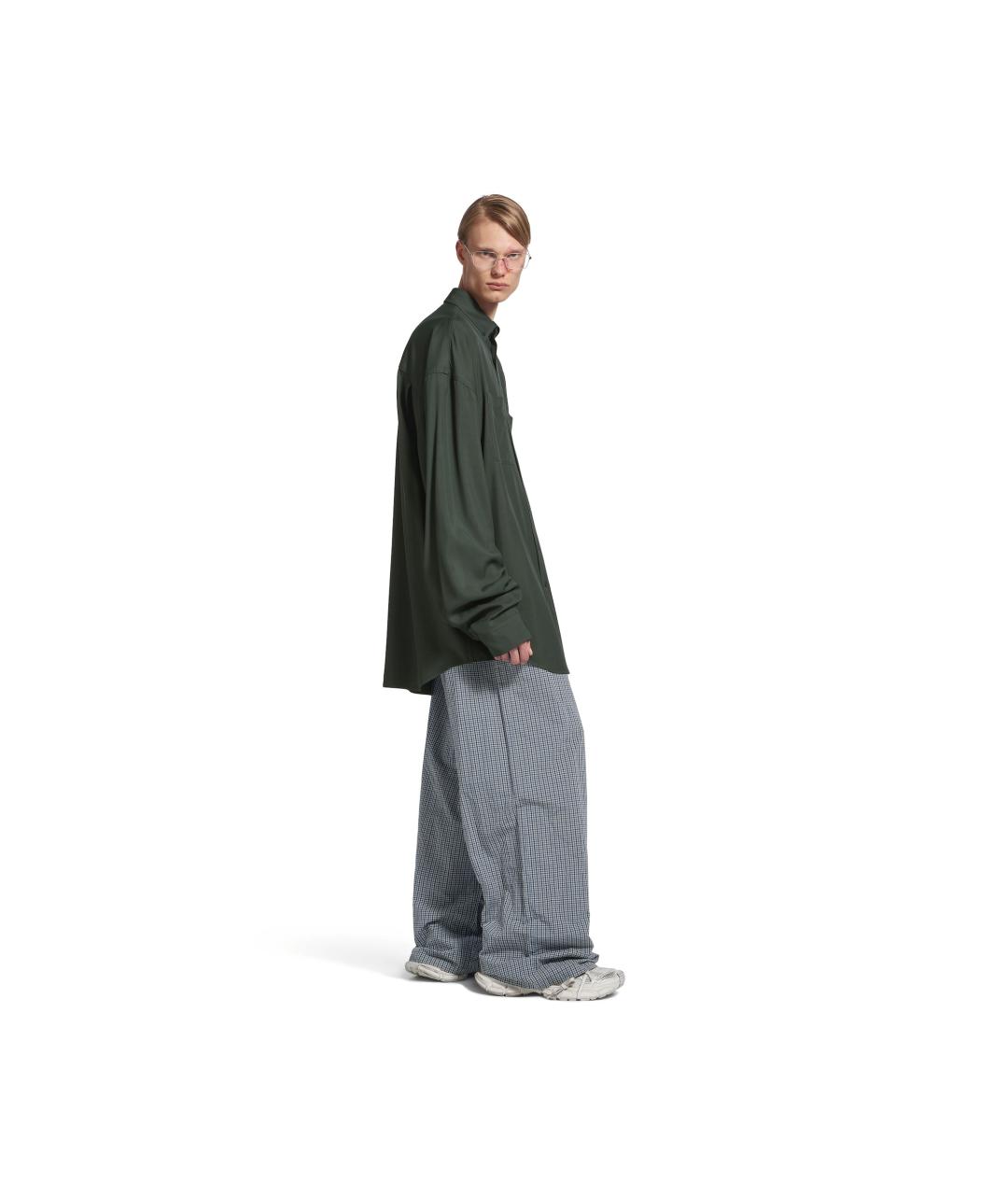 BALENCIAGA Зеленая кэжуал рубашка, фото 5