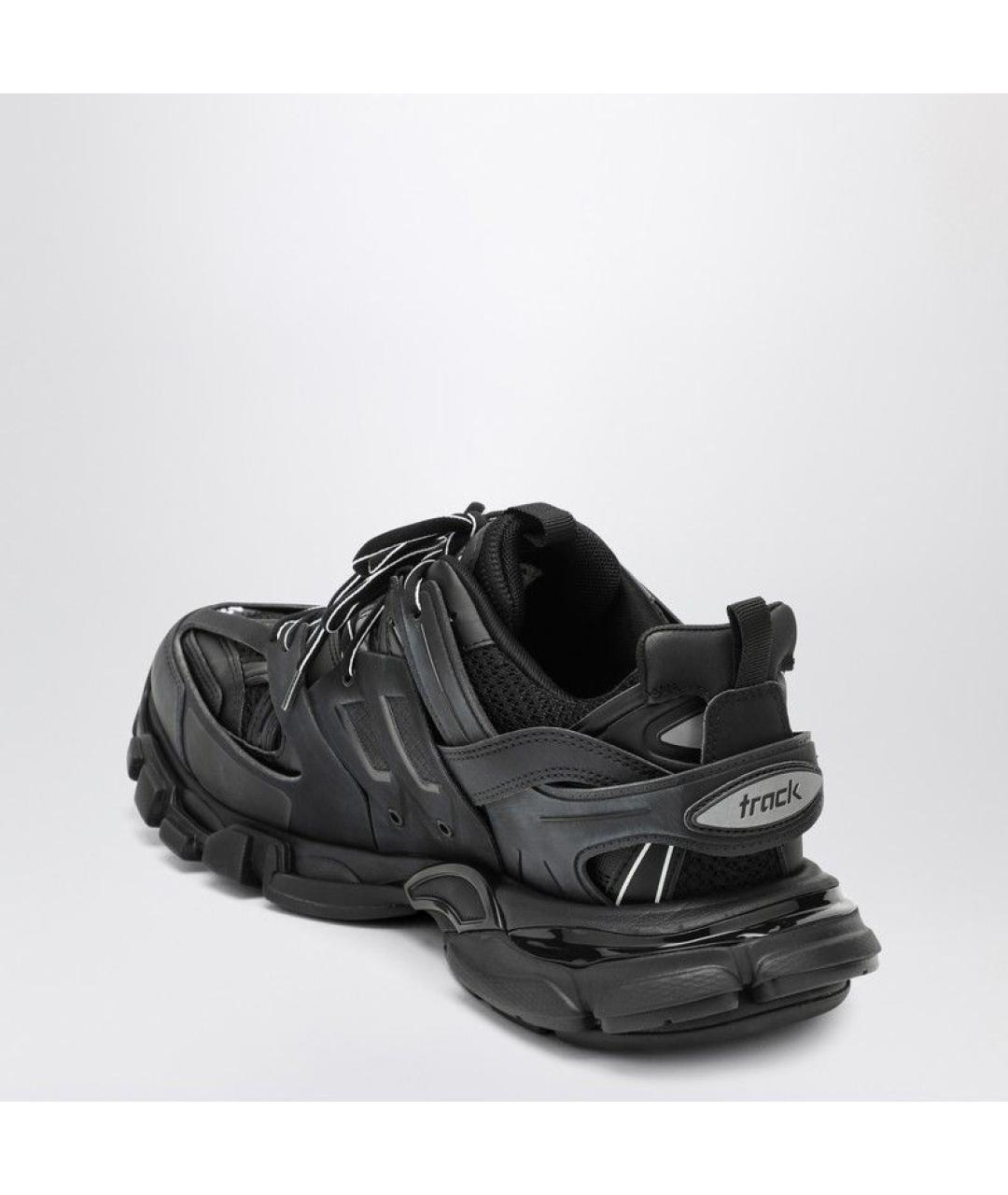 BALENCIAGA Черные синтетические низкие кроссовки / кеды, фото 3