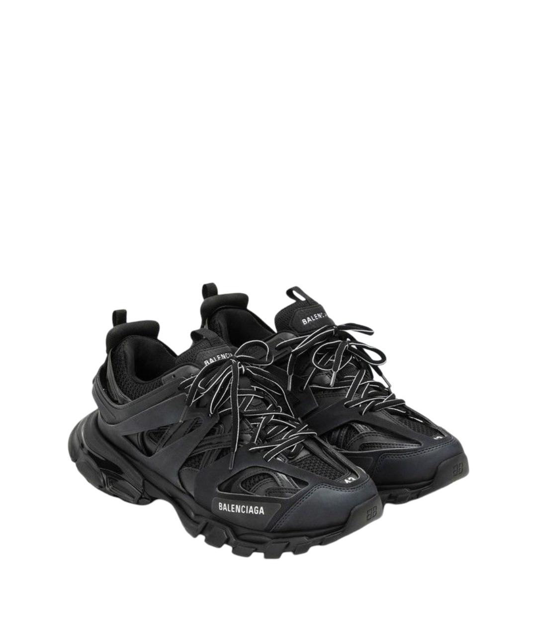 BALENCIAGA Черные синтетические низкие кроссовки / кеды, фото 2