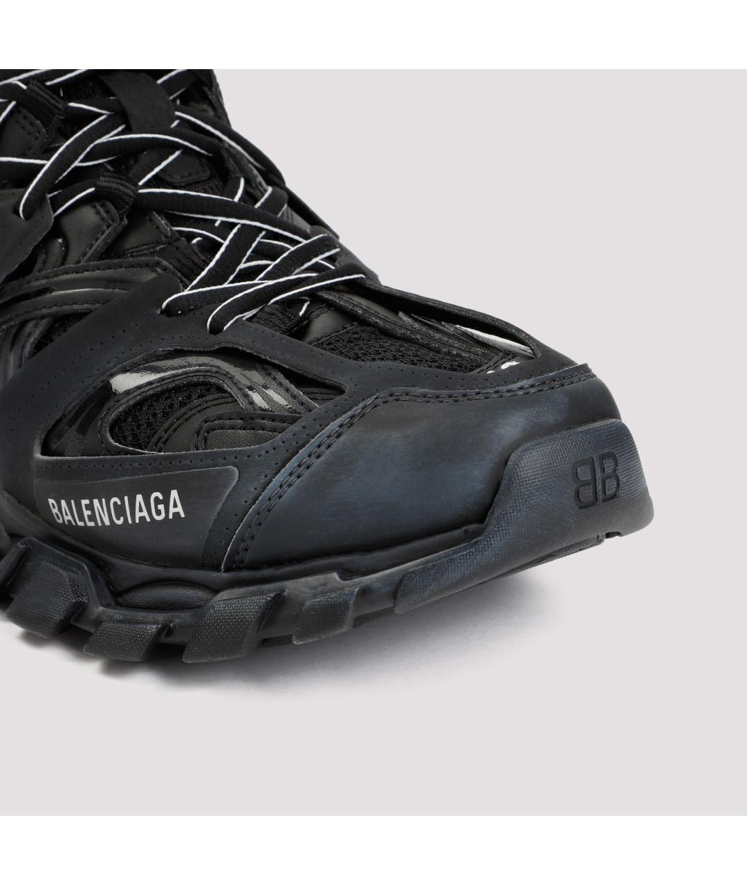 BALENCIAGA Черные синтетические низкие кроссовки / кеды, фото 6