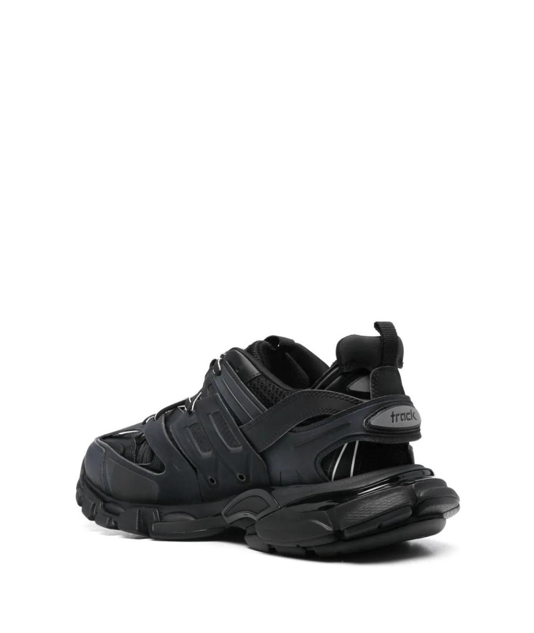 BALENCIAGA Черные синтетические низкие кроссовки / кеды, фото 4