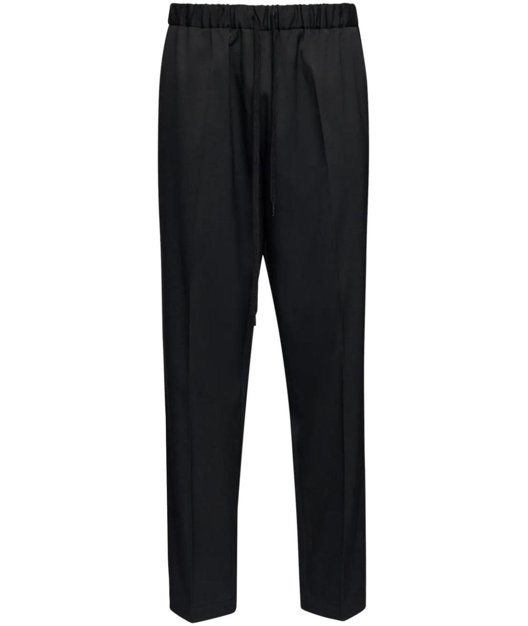 MM6 MAISON MARGIELA Черные полиэстеровые повседневные брюки, фото 1