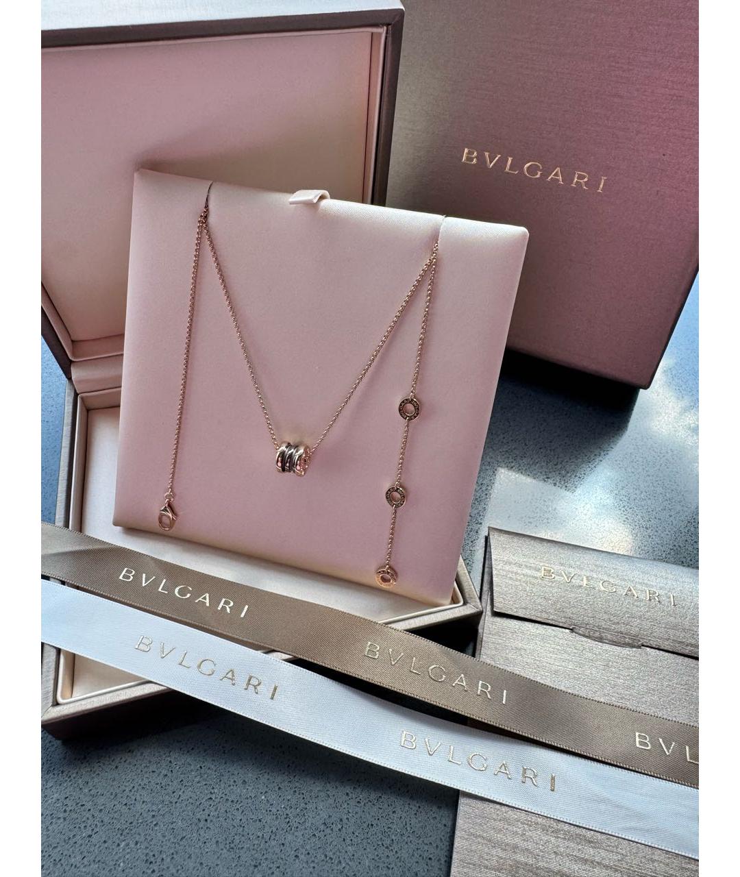 BVLGARI Золотая подвеска из розового золота, фото 3