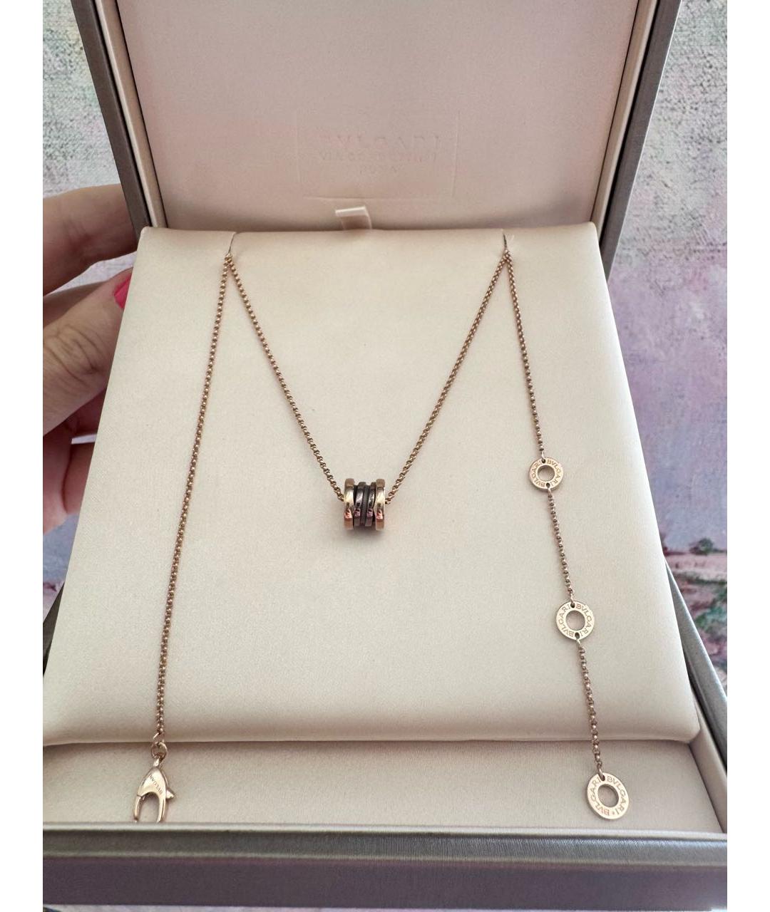 BVLGARI Золотая подвеска из розового золота, фото 5