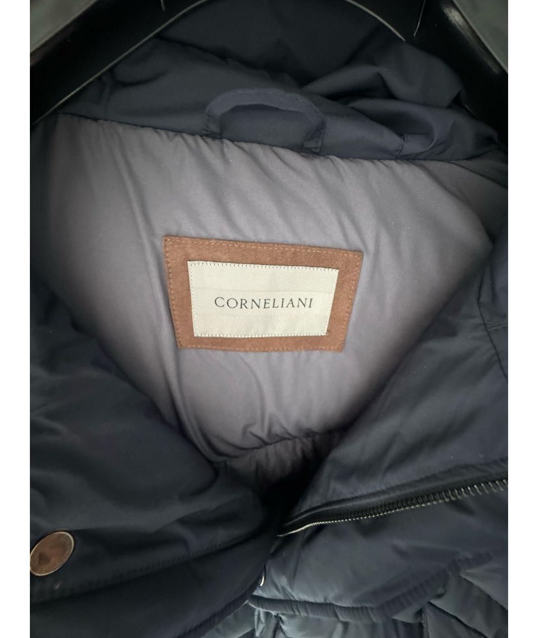 CORNELIANI Темно-синяя полиэстеровая куртка, фото 2