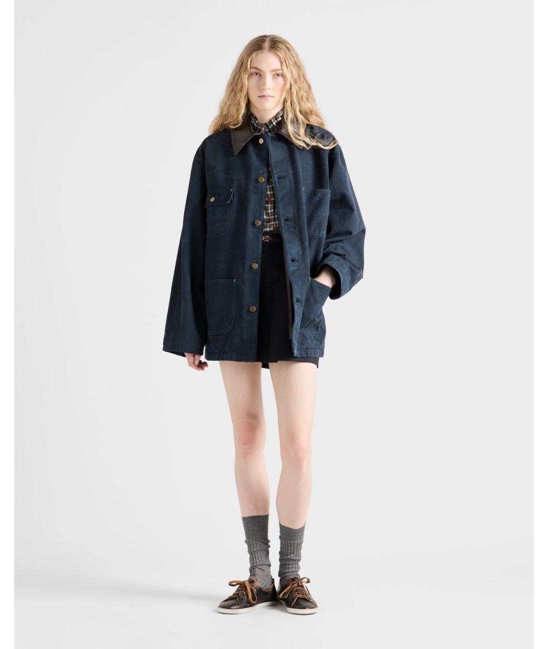 PRADA Темно-синяя куртка, фото 2