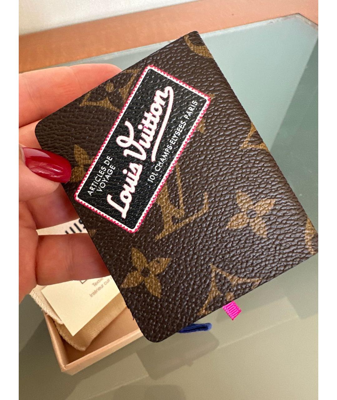LOUIS VUITTON Коричневая визитница, фото 3