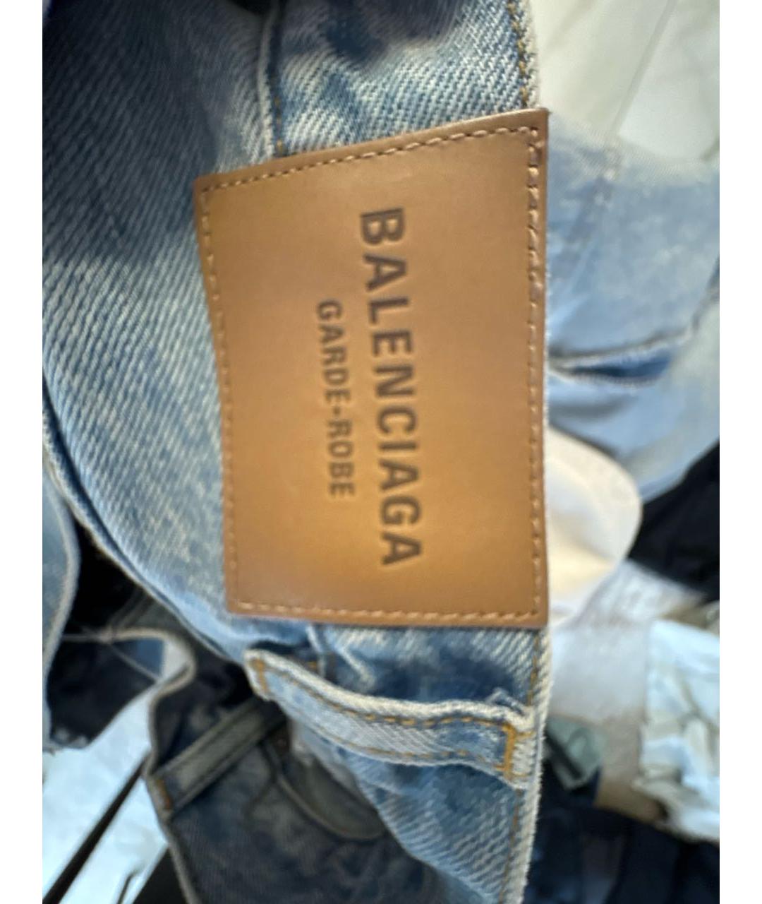 BALENCIAGA Синие хлопковые джинсы, фото 8