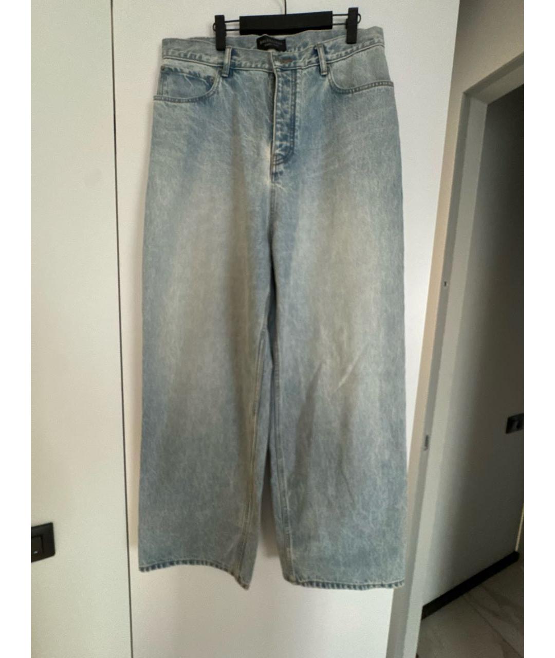 BALENCIAGA Синие хлопковые джинсы, фото 9