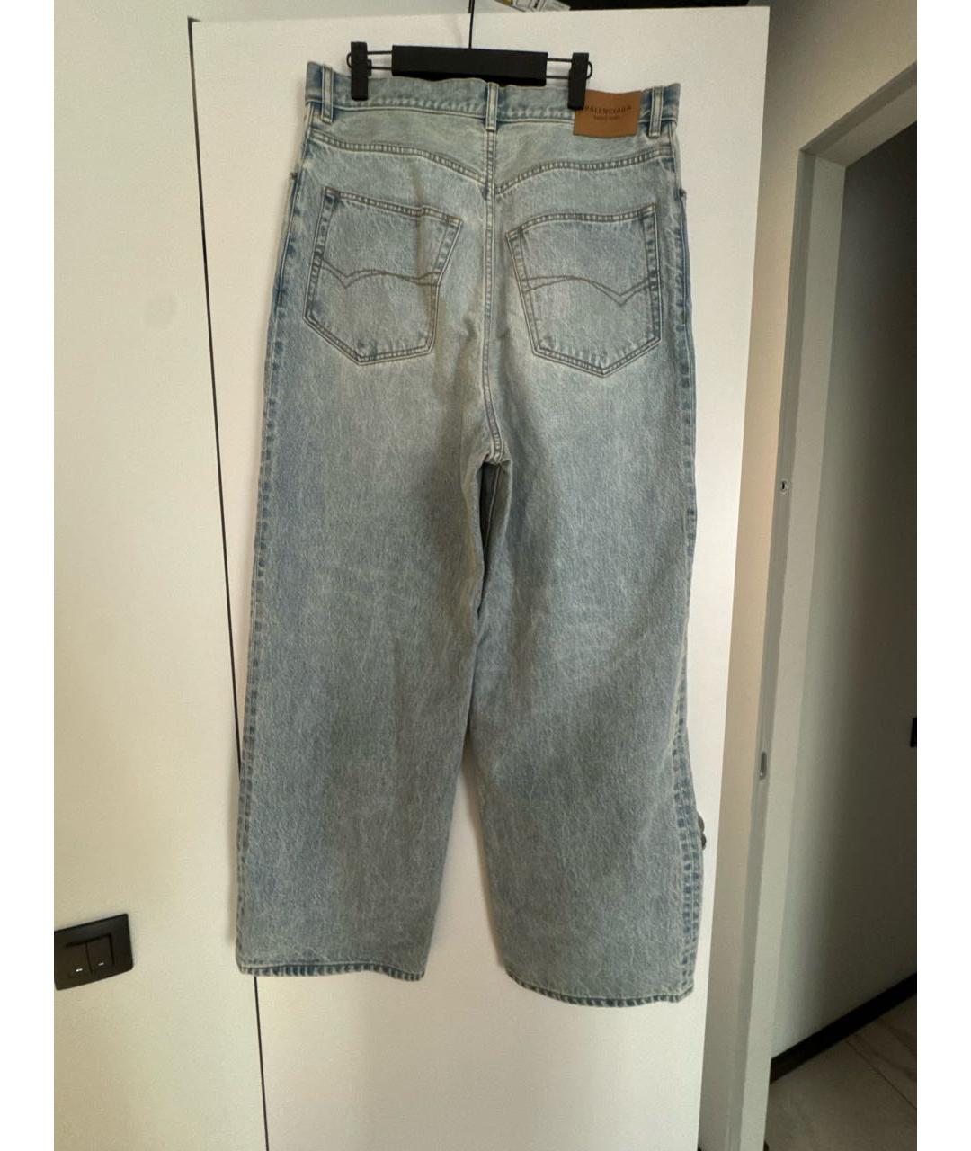 BALENCIAGA Синие хлопковые джинсы, фото 2