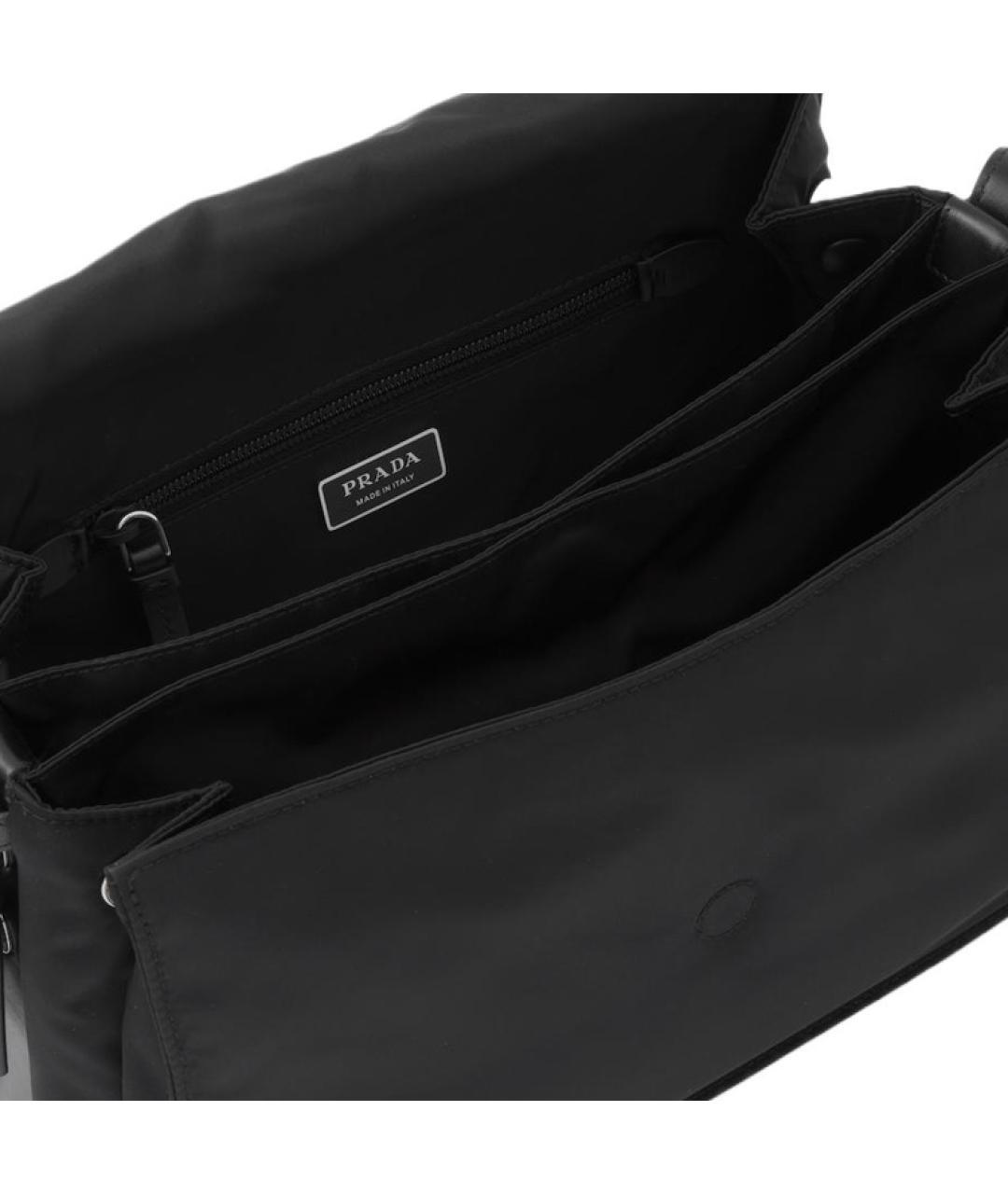 PRADA Черная тканевая сумка через плечо, фото 6