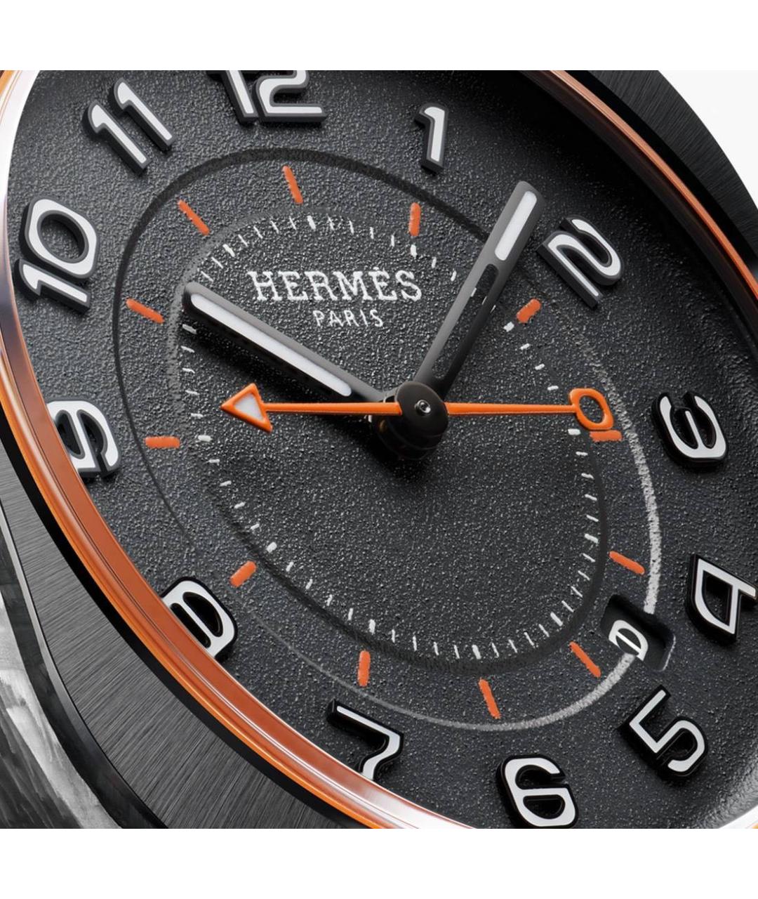 HERMES Оранжевое часы, фото 4