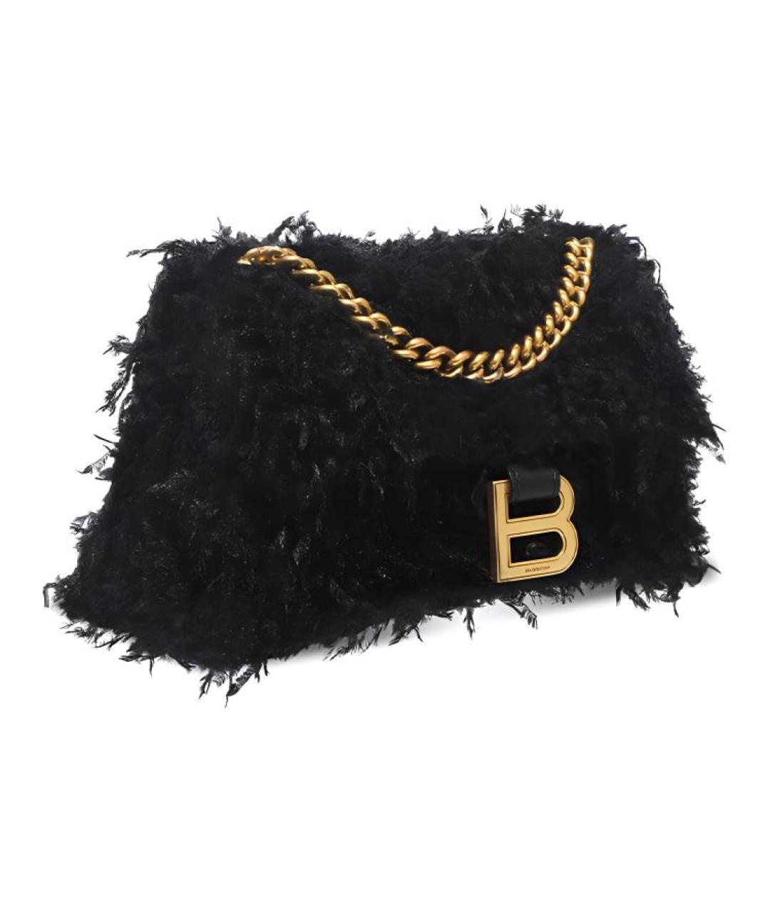 BALENCIAGA Черная тканевая сумка через плечо, фото 2