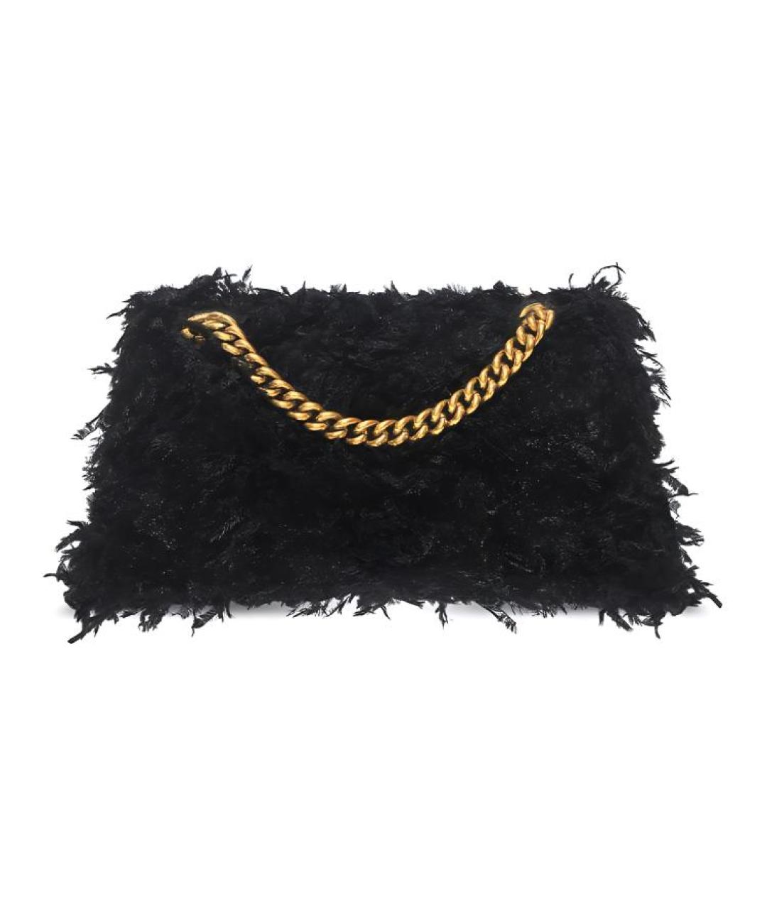 BALENCIAGA Черная тканевая сумка через плечо, фото 4