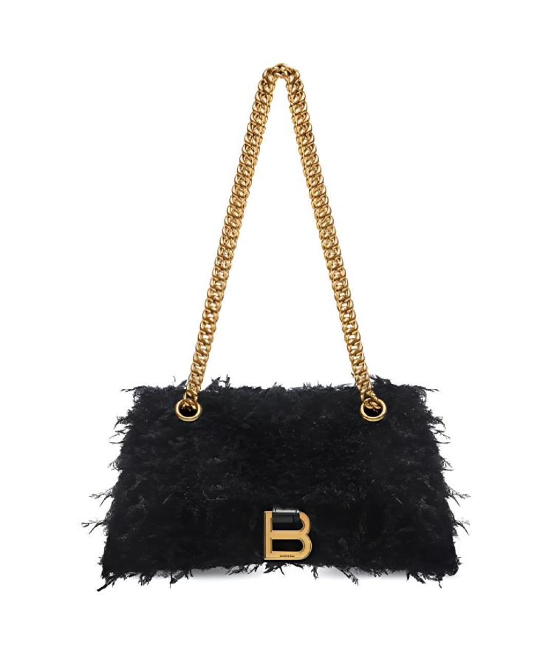 BALENCIAGA Черная тканевая сумка через плечо, фото 1