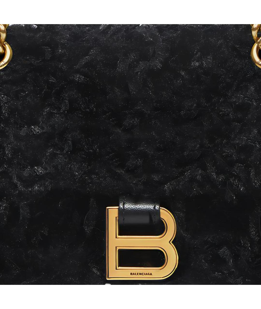 BALENCIAGA Черная тканевая сумка через плечо, фото 5