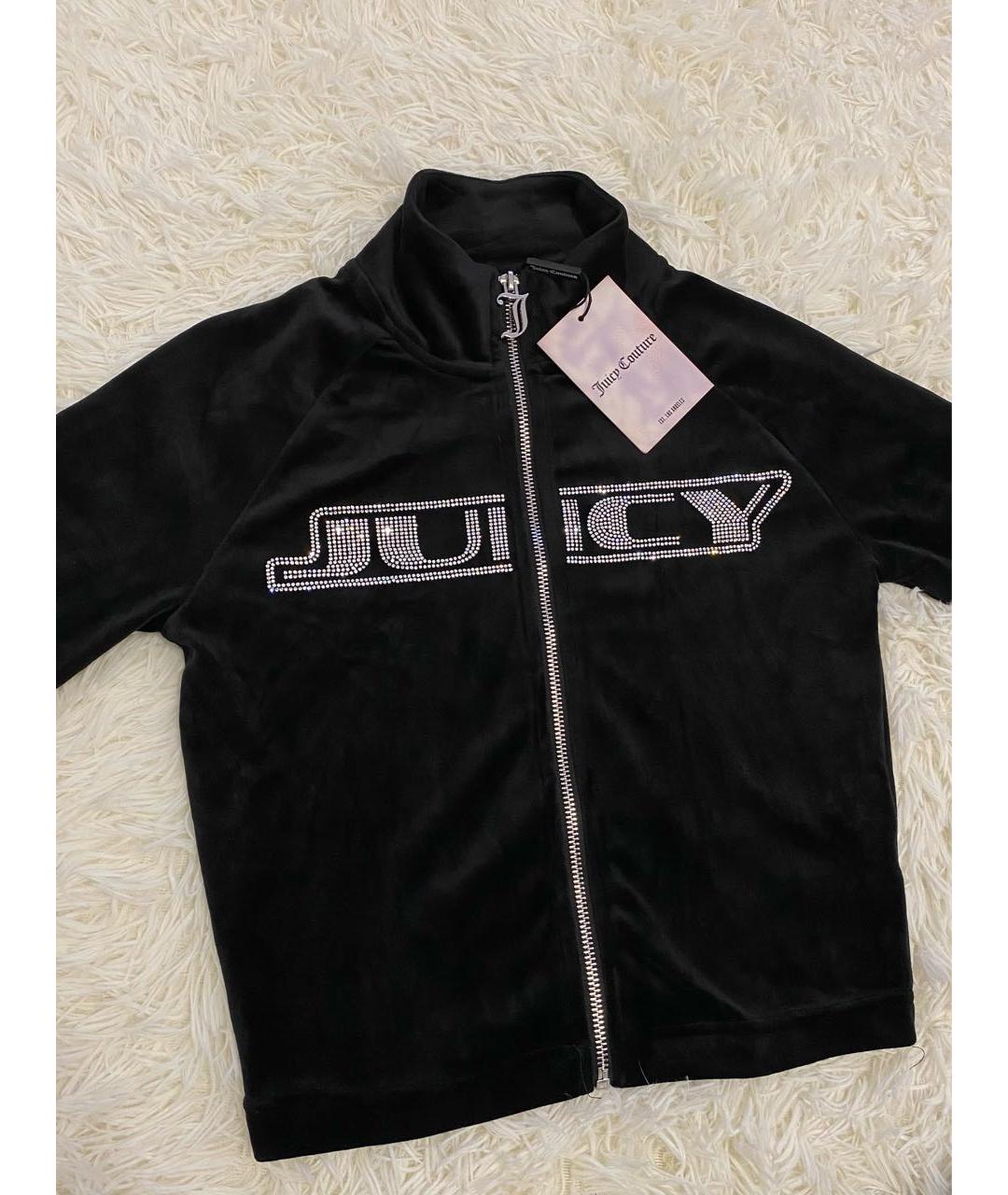 JUICY COUTURE Черный велюровый спортивные костюмы, фото 2