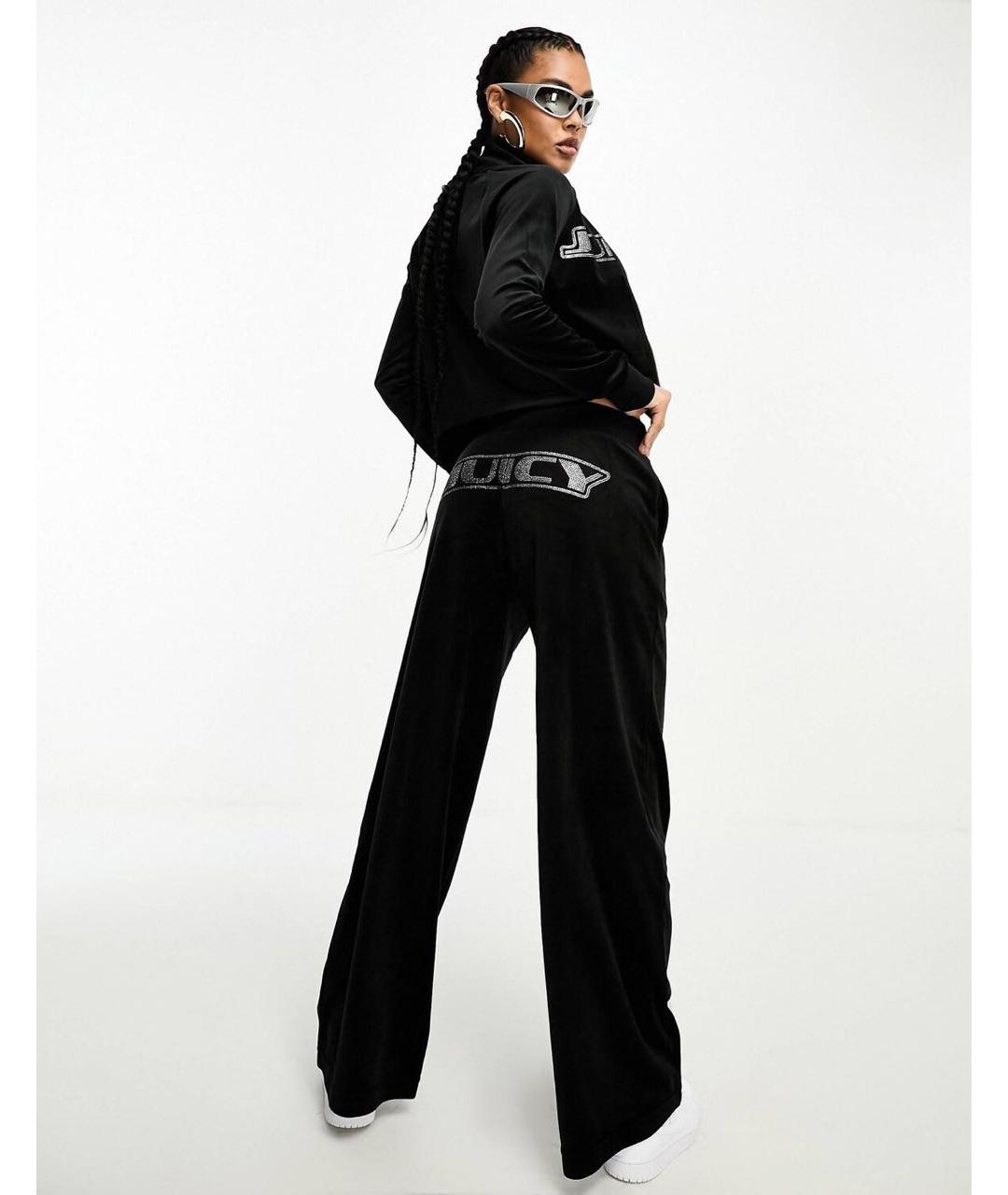 JUICY COUTURE Черный велюровый спортивные костюмы, фото 8