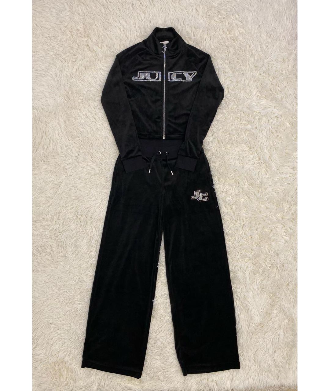 JUICY COUTURE Черный велюровый спортивные костюмы, фото 9