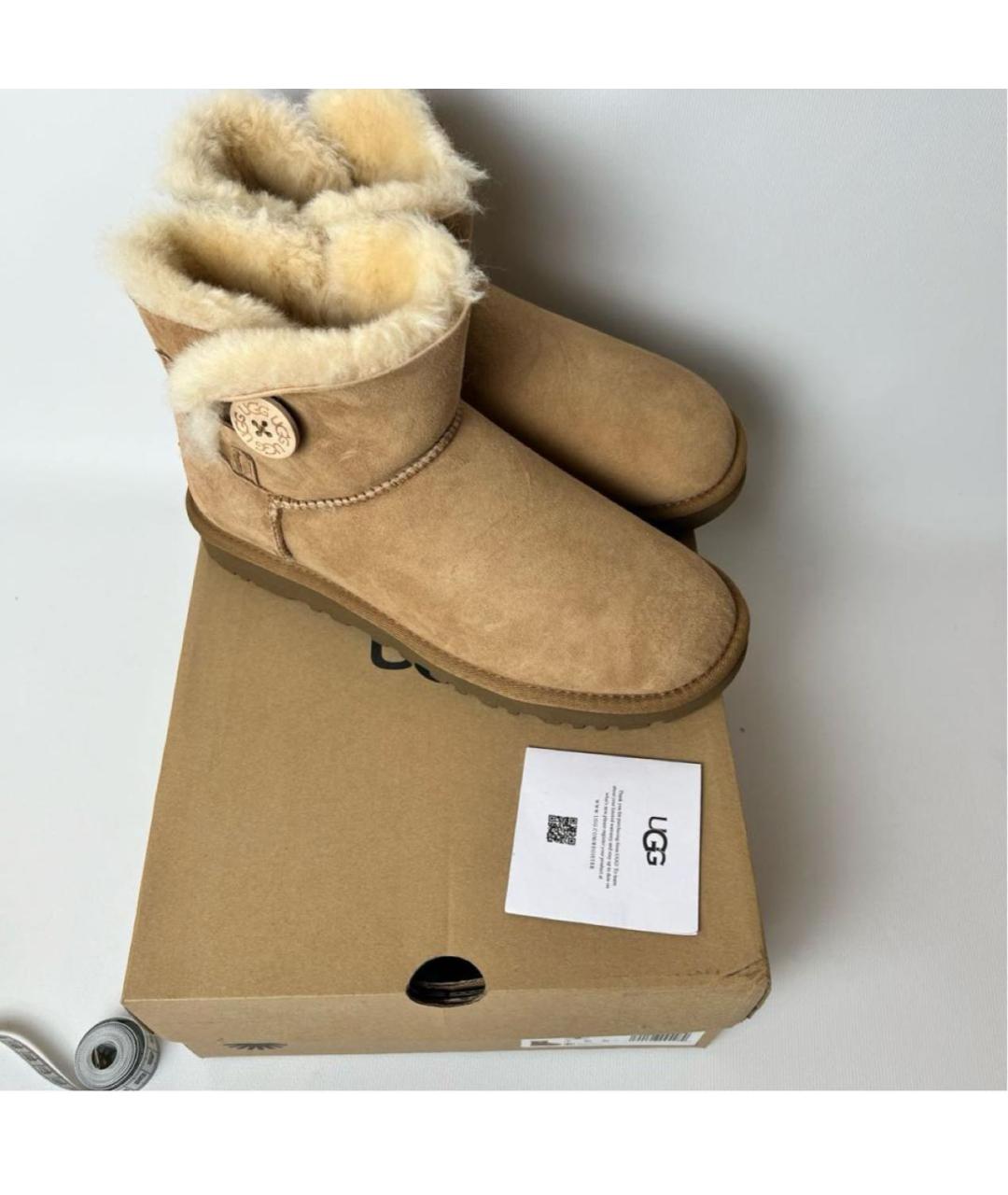 UGG AUSTRALIA Бежевые сапоги, фото 2