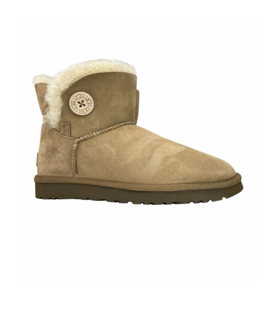 UGG AUSTRALIA Бежевые сапоги, фото 9