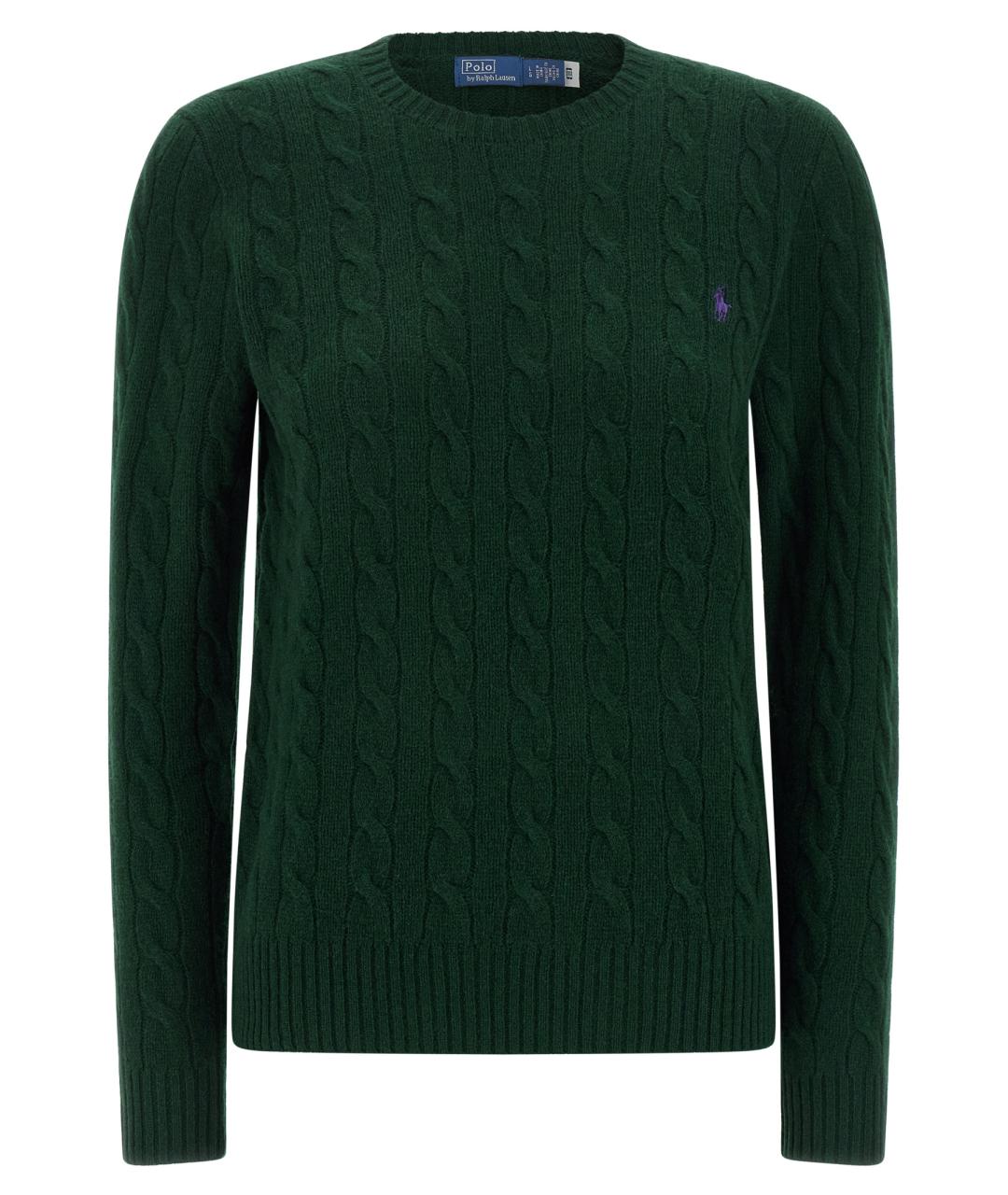 POLO RALPH LAUREN Зеленый шерстяной джемпер / свитер, фото 1