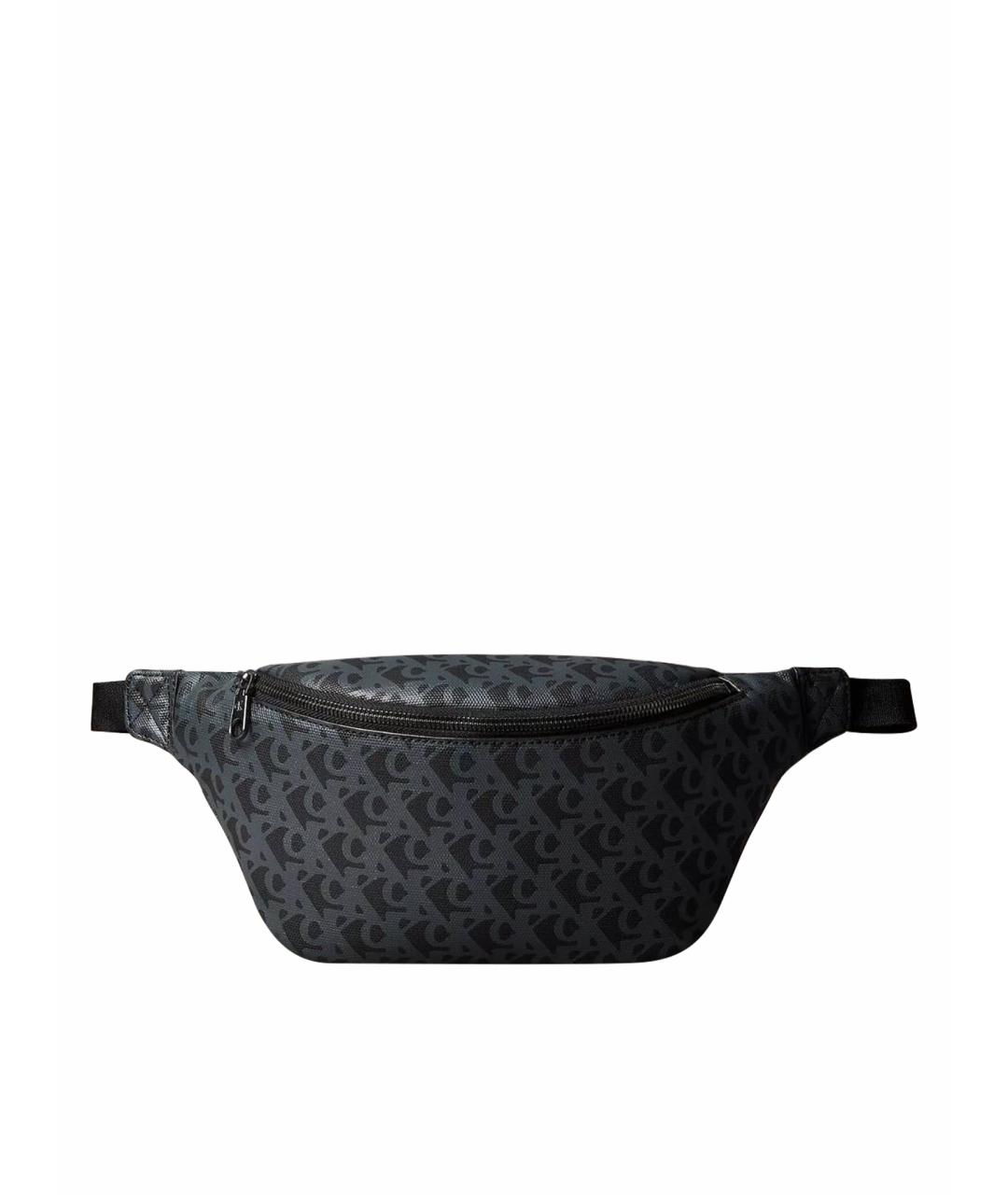 CALVIN KLEIN Антрацитовая поясная сумка из искусственной кожи, фото 1