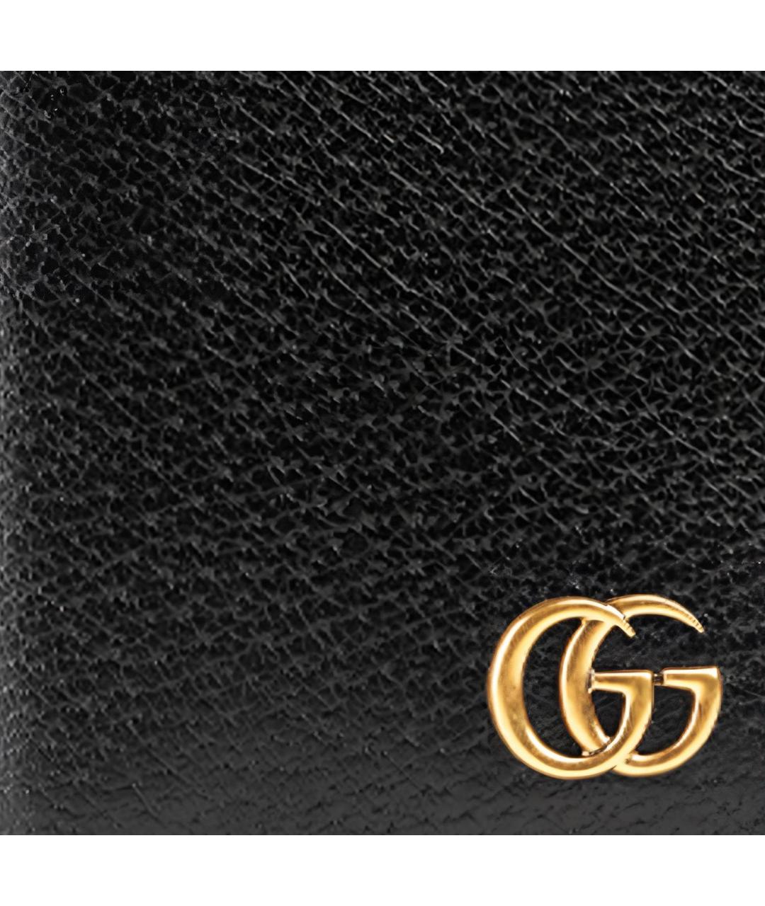 GUCCI Черный кожаный кардхолдер, фото 5