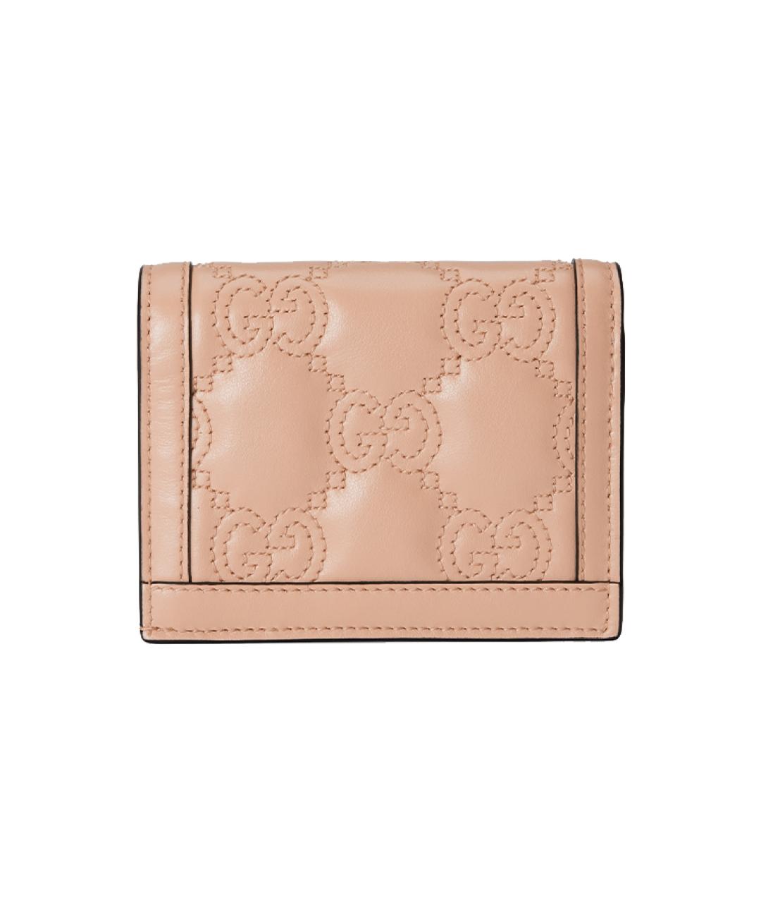 GUCCI Бежевый кожаный кошелек, фото 3