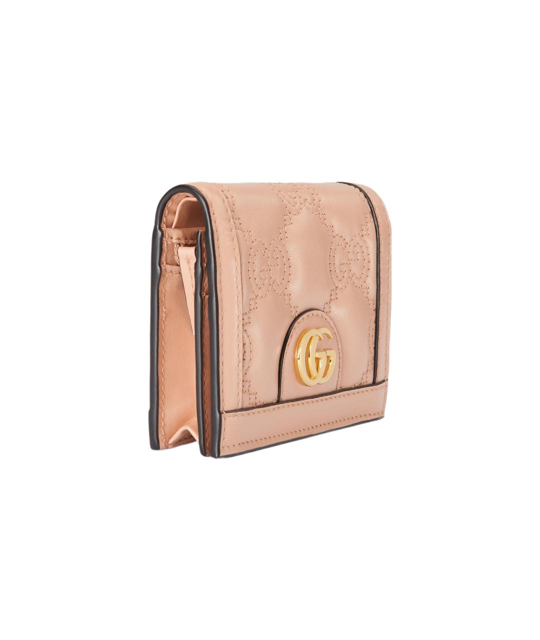 GUCCI Бежевый кожаный кошелек, фото 2